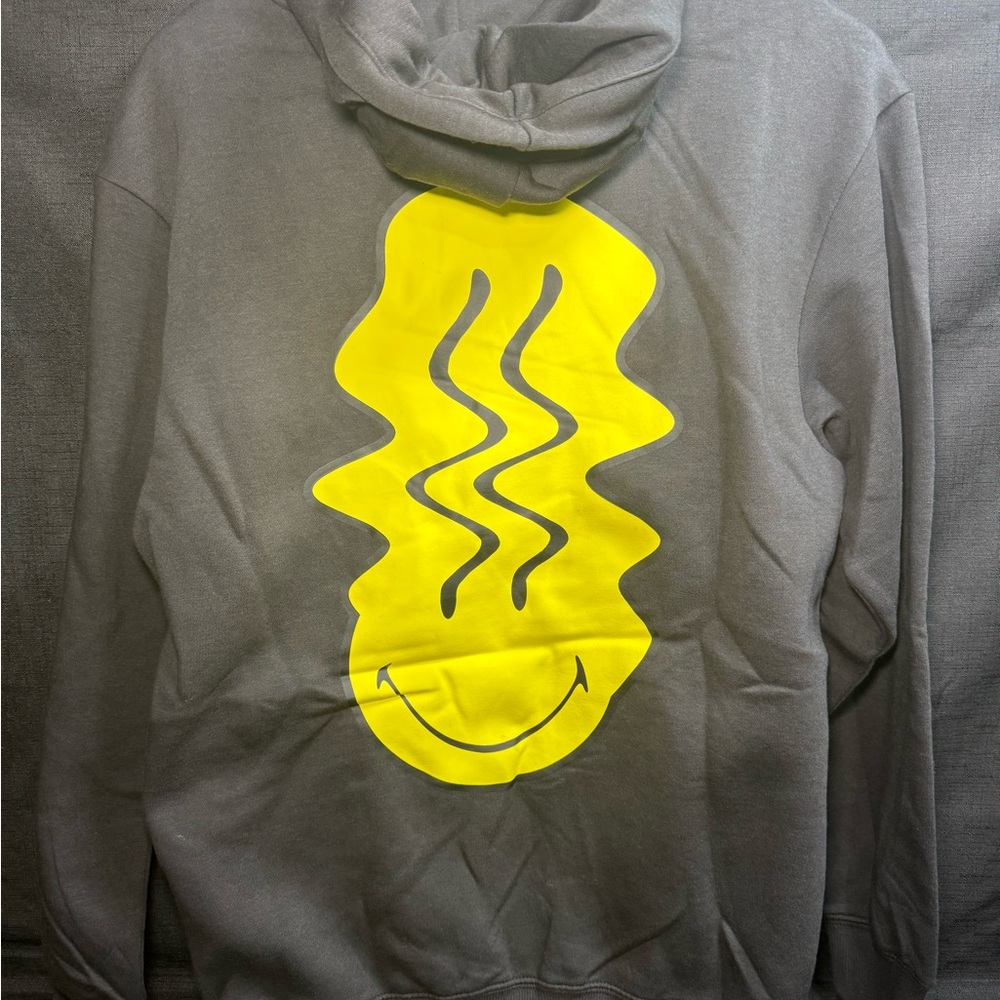 H&M Dark Gray Stay Smiley Hoodie